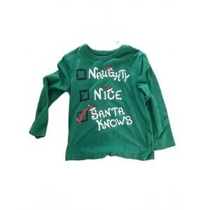 Green Holiday Long Sleeve Boys' Shirt Size 2T